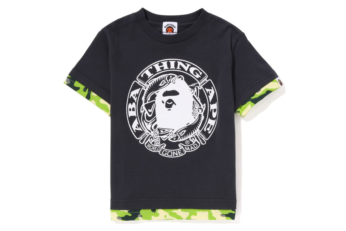 WOODLAND CAMO LAYERED TEE KIDS