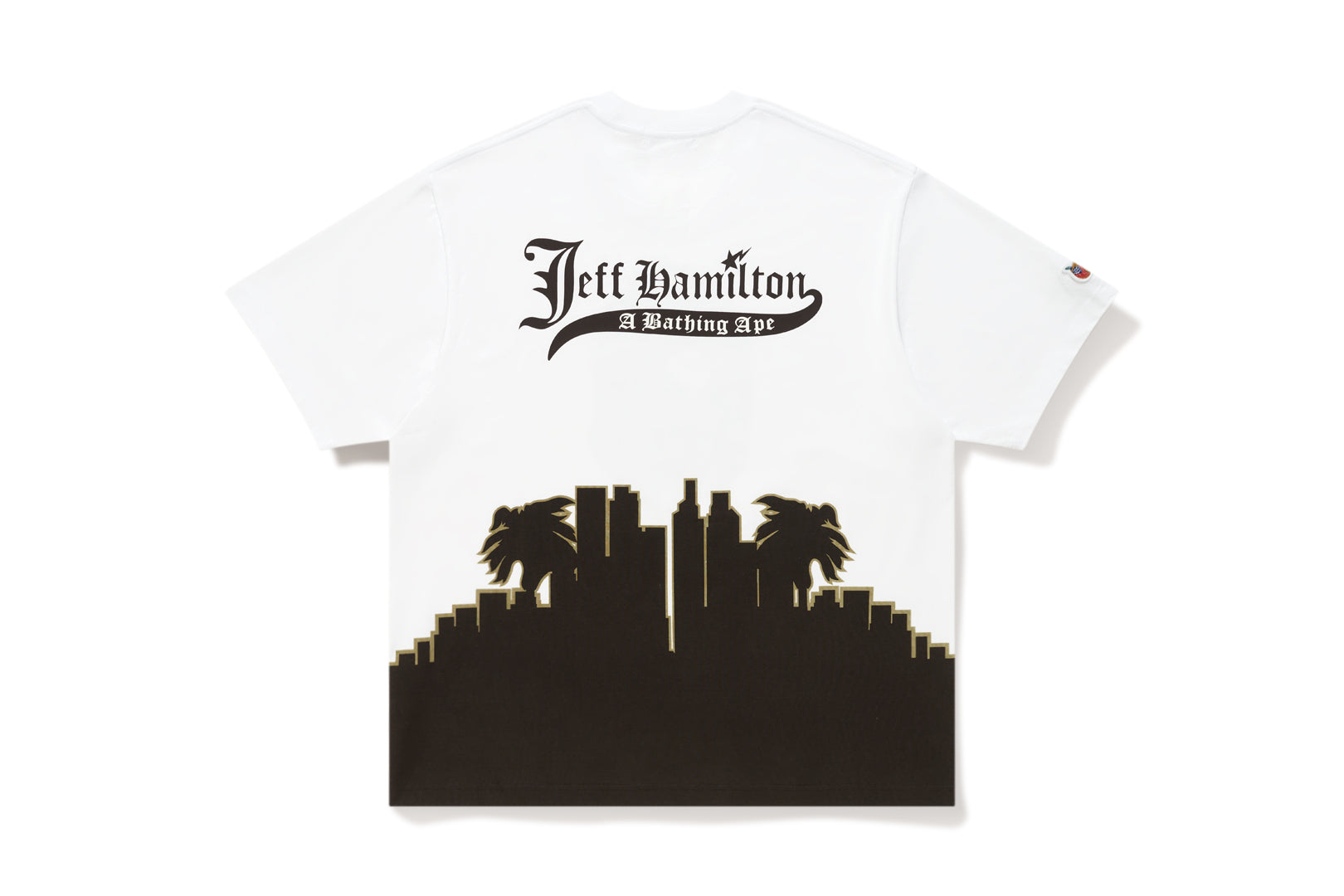 BAPE X JEFF HAMILTON - ABC CAMO BY BATHING APE MULTI LOGO RELAXED FIT TEE