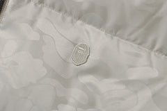 SOLID CAMO JACQUARD DOWN JACKET