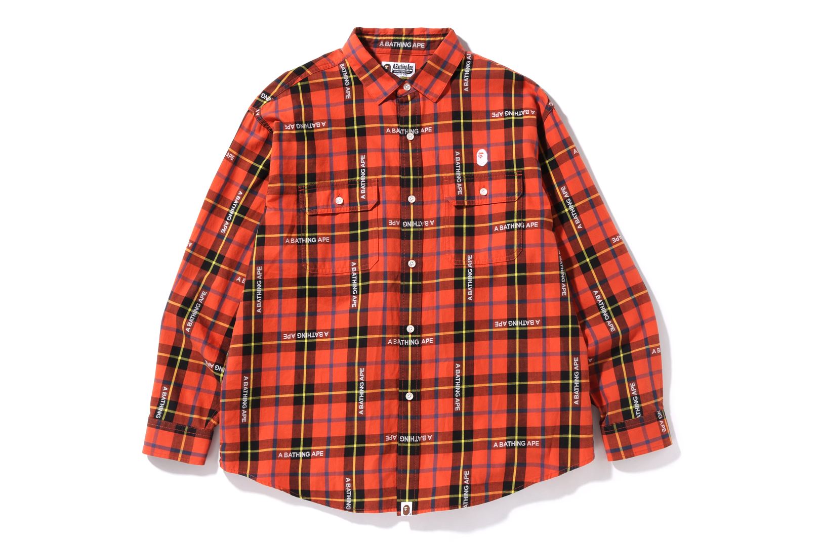 BAPE LOGO CHECK LOOSE FIT SHIRT