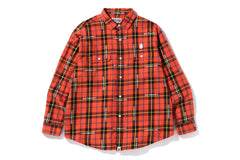 BAPE LOGO CHECK LOOSE FIT SHIRT