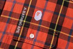 BAPE LOGO CHECK LOOSE FIT SHIRT