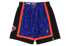 BAPEÂ® X MITCHELL & NESS NEW YORK KNICKS JERSEY SHORTS