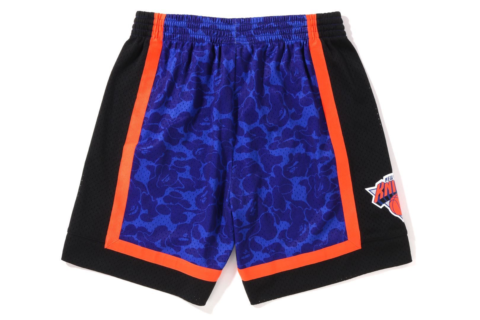 BAPEÂ® X MITCHELL & NESS NEW YORK KNICKS JERSEY SHORTS