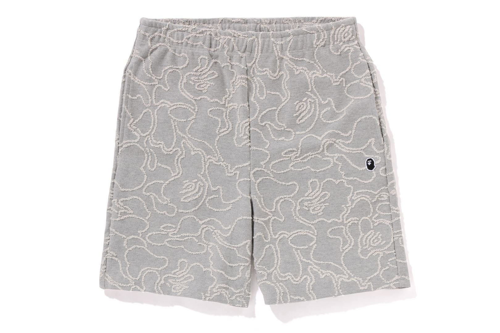NEON CAMO JACQUARD SWEAT SHORTS