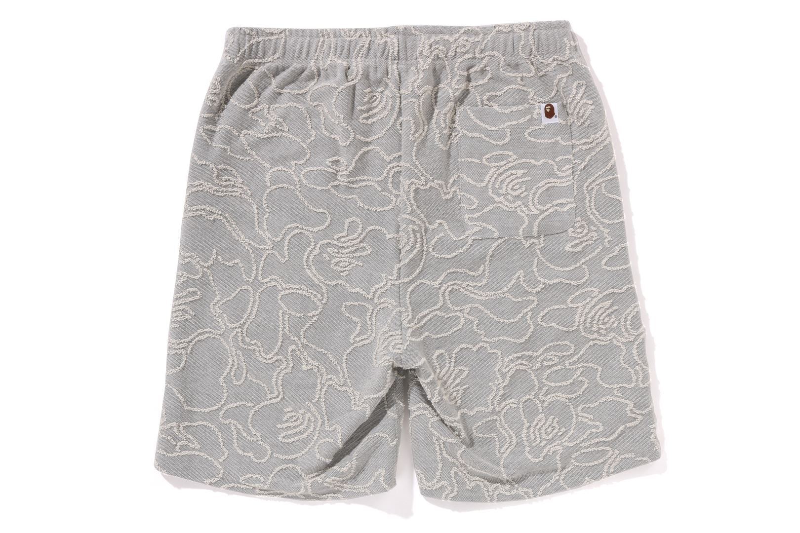 NEON CAMO JACQUARD SWEAT SHORTS