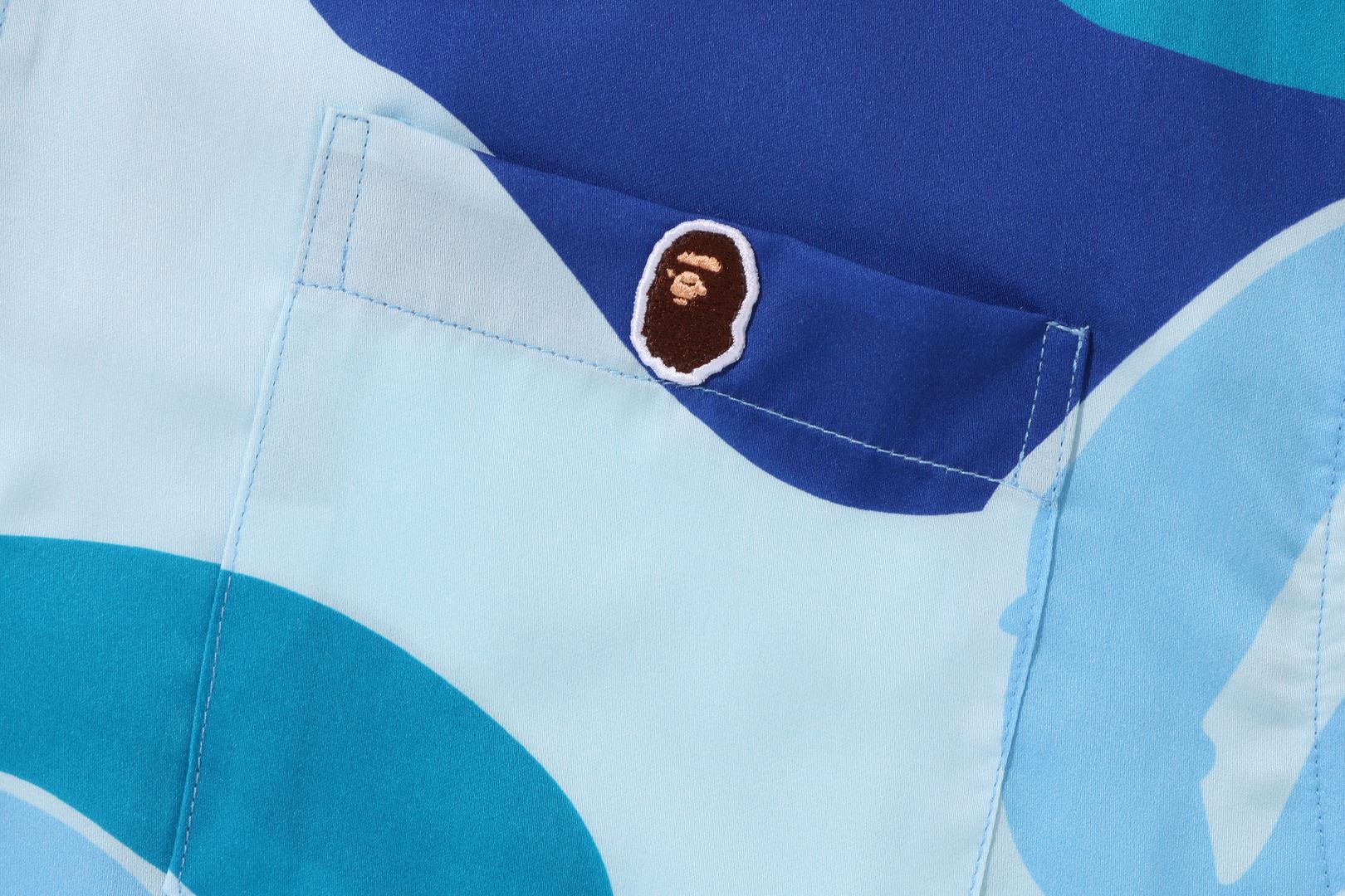 BAPE ABC CAMO OPEN COLLAR SHIRT
