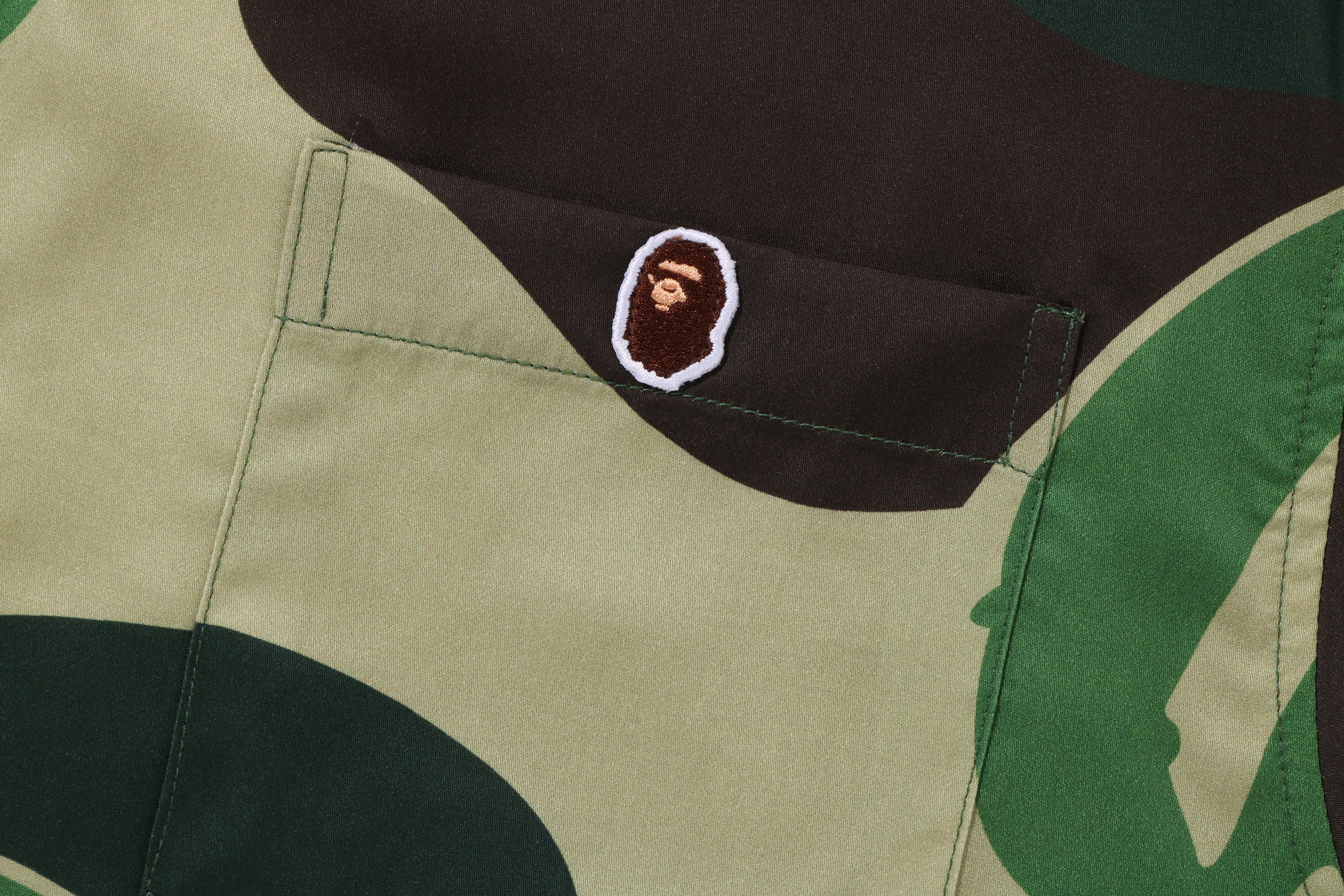 BAPE ABC CAMO OPEN COLLAR SHIRT