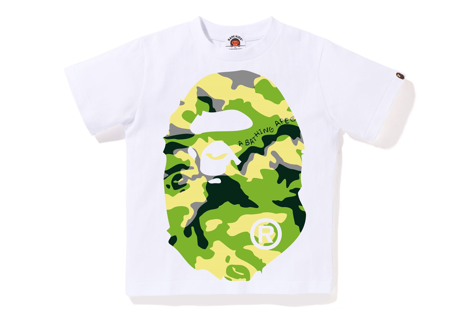 WOODLAND CAMO BIG APE HEAD TEE KIDS