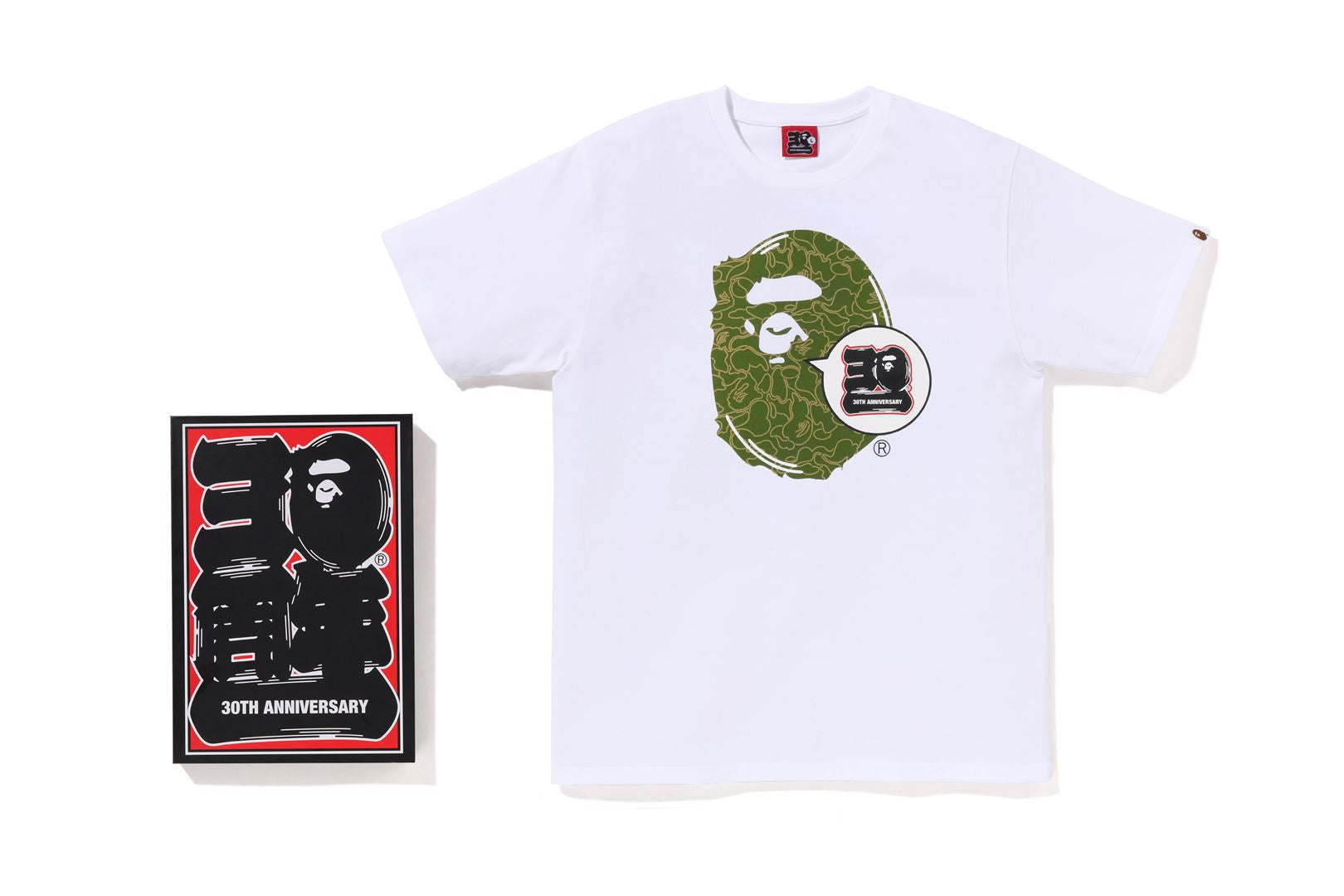 BAPEÂ® 30TH ANNIV. APE HEAD TEE