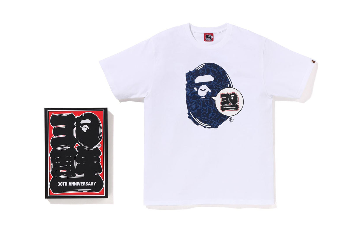 BAPEÂ® 30TH ANNIV. APE HEAD TEE