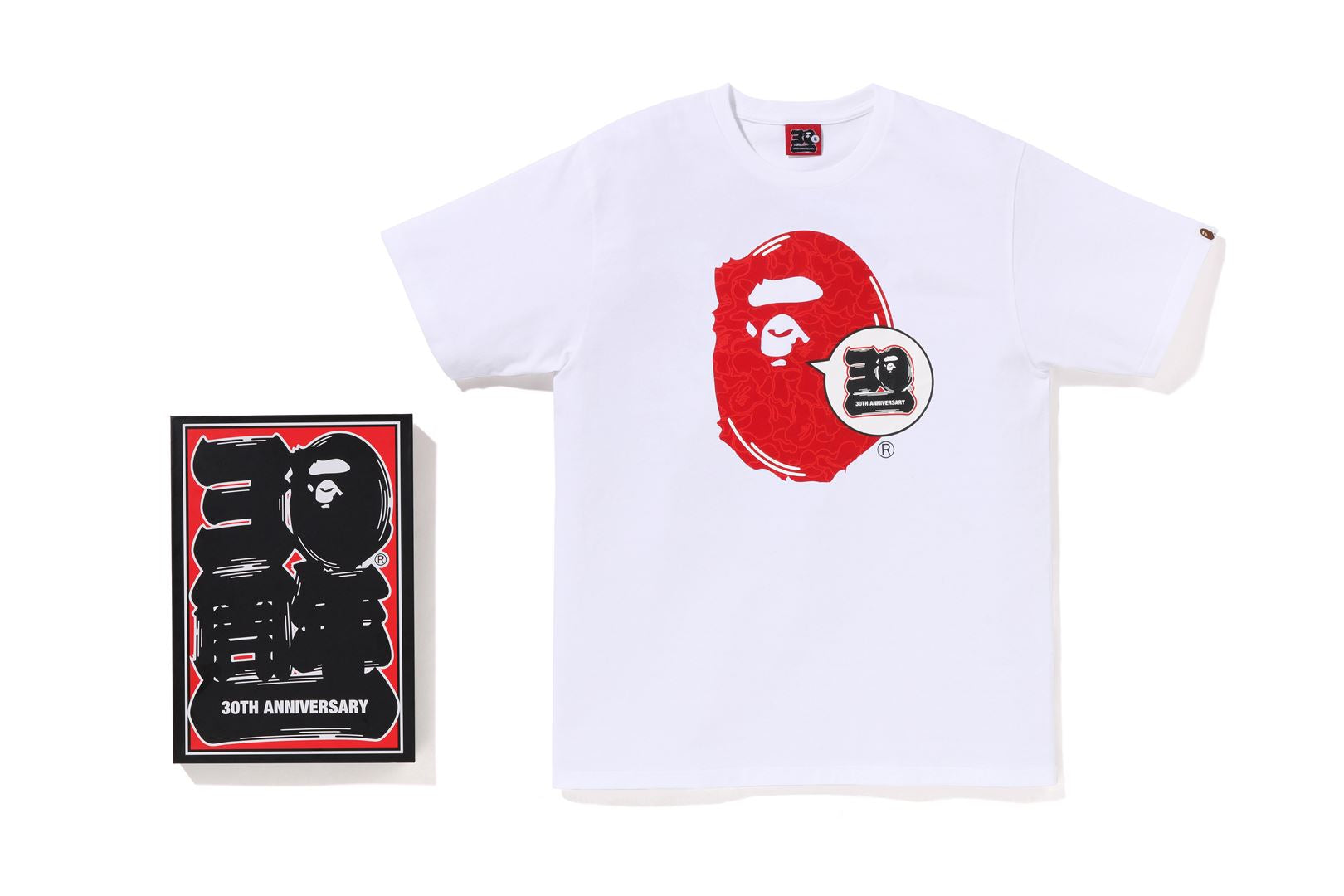 BAPEÂ® 30TH ANNIV. APE HEAD TEE