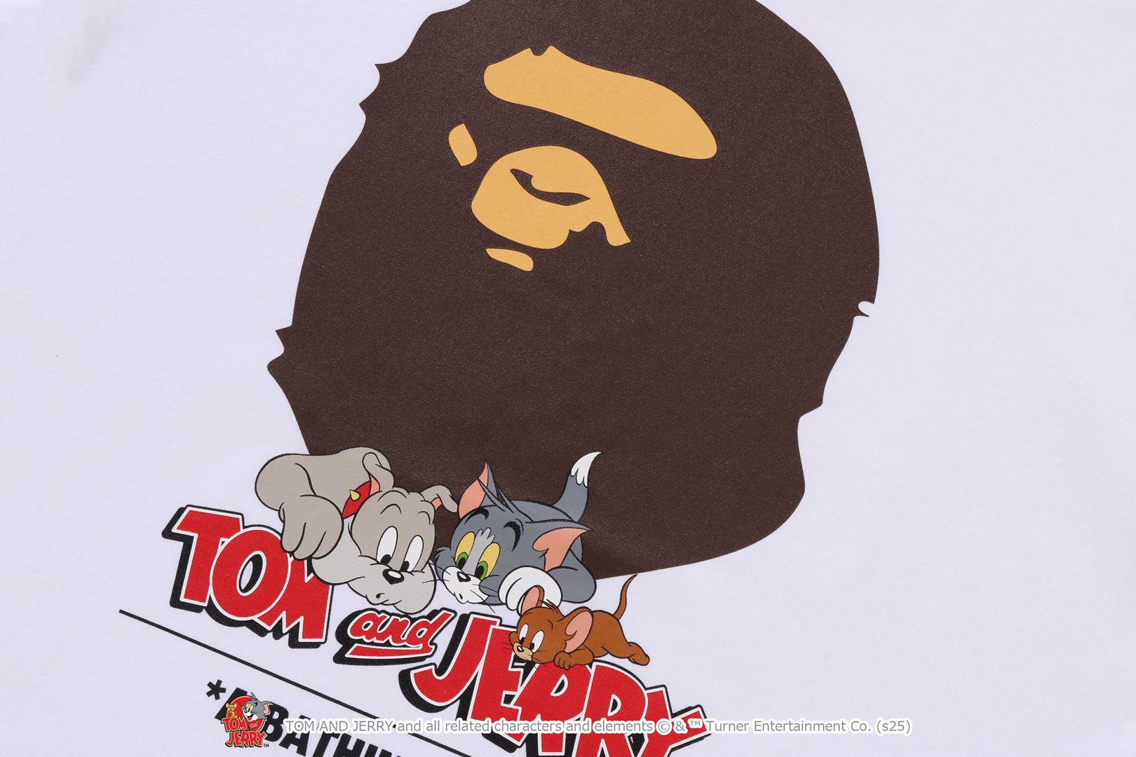 BAPE X TOM AND JERRY 85TH -  APE HEAD TEE M