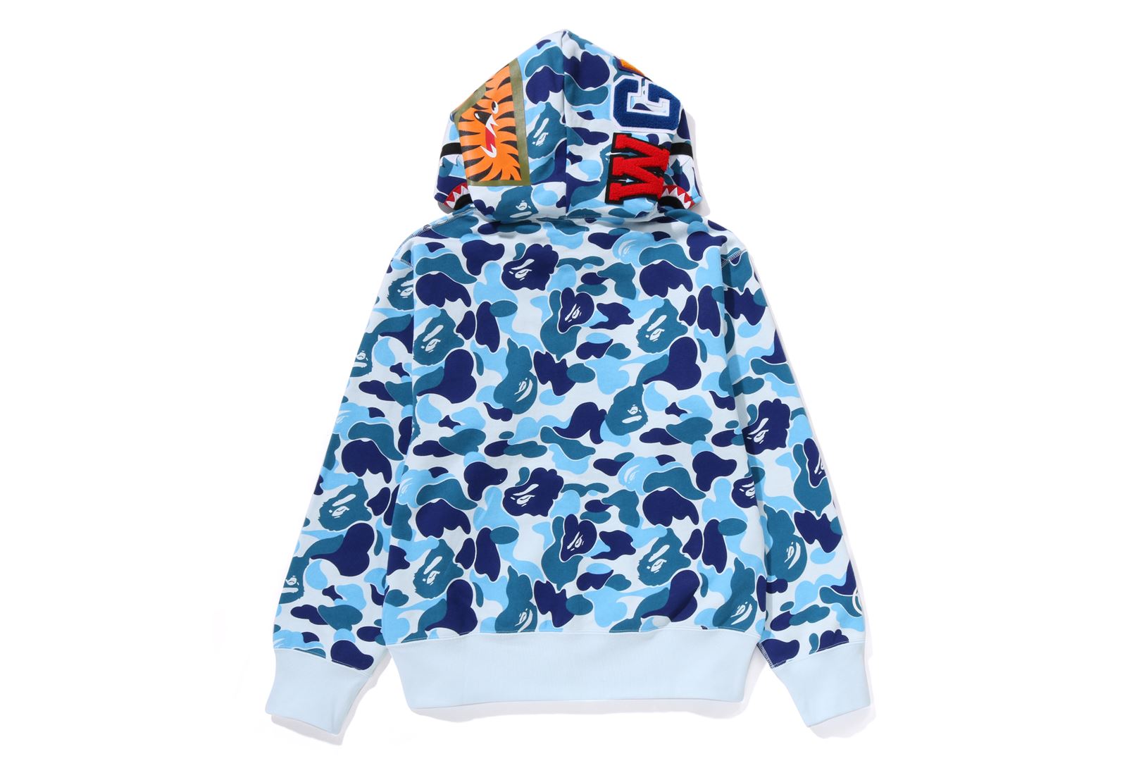 ABC CAMO SHARK FULL ZIP HOODIE LADIES