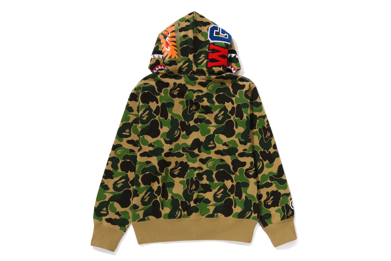 ABC CAMO SHARK FULL ZIP HOODIE LADIES