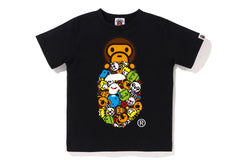 MILO ALL FRIENDS MILO ON APE HEAD TEE KIDS
