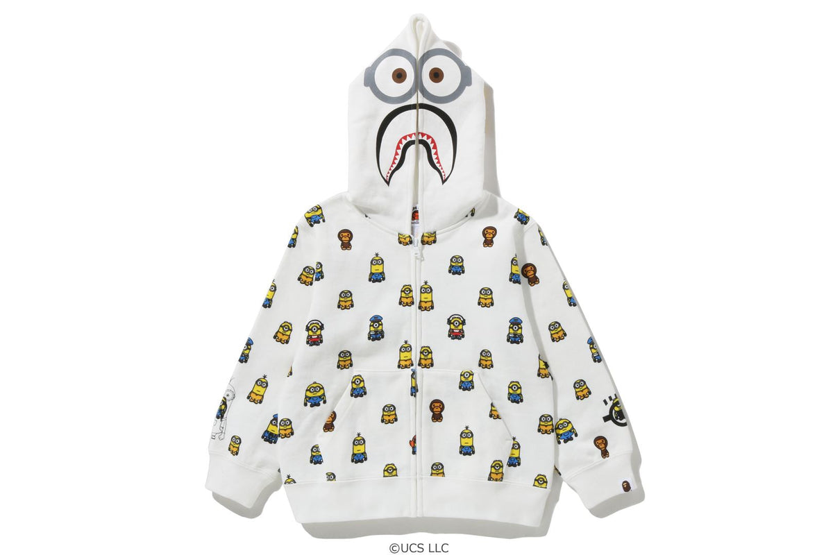 BAPEÂ® X MINIONS SHARK ZIP HOODIE