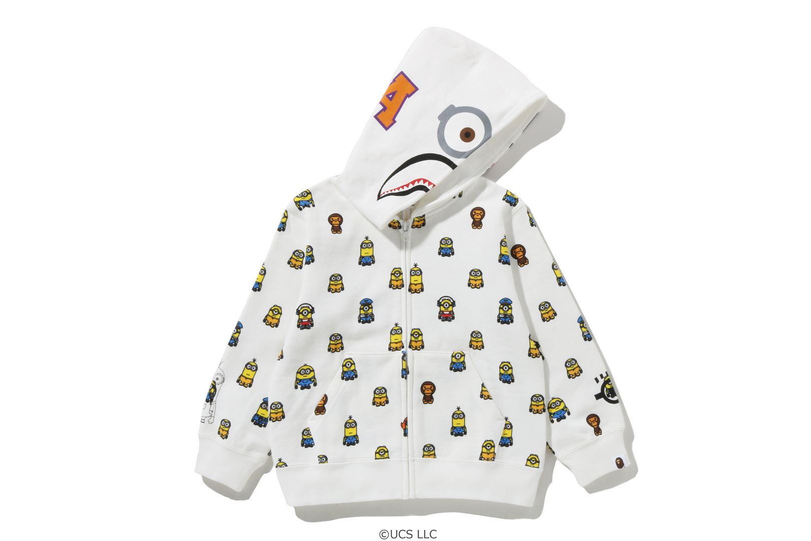 BAPEÂ® X MINIONS SHARK ZIP HOODIE