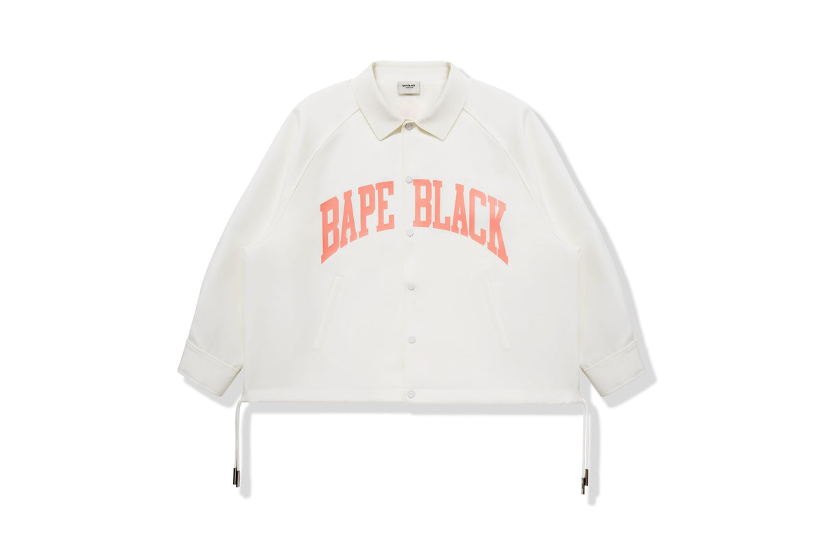 BAPE BLACK OVERSIZED COACH JACKET