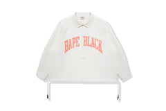 BAPE BLACK OVERSIZED COACH JACKET