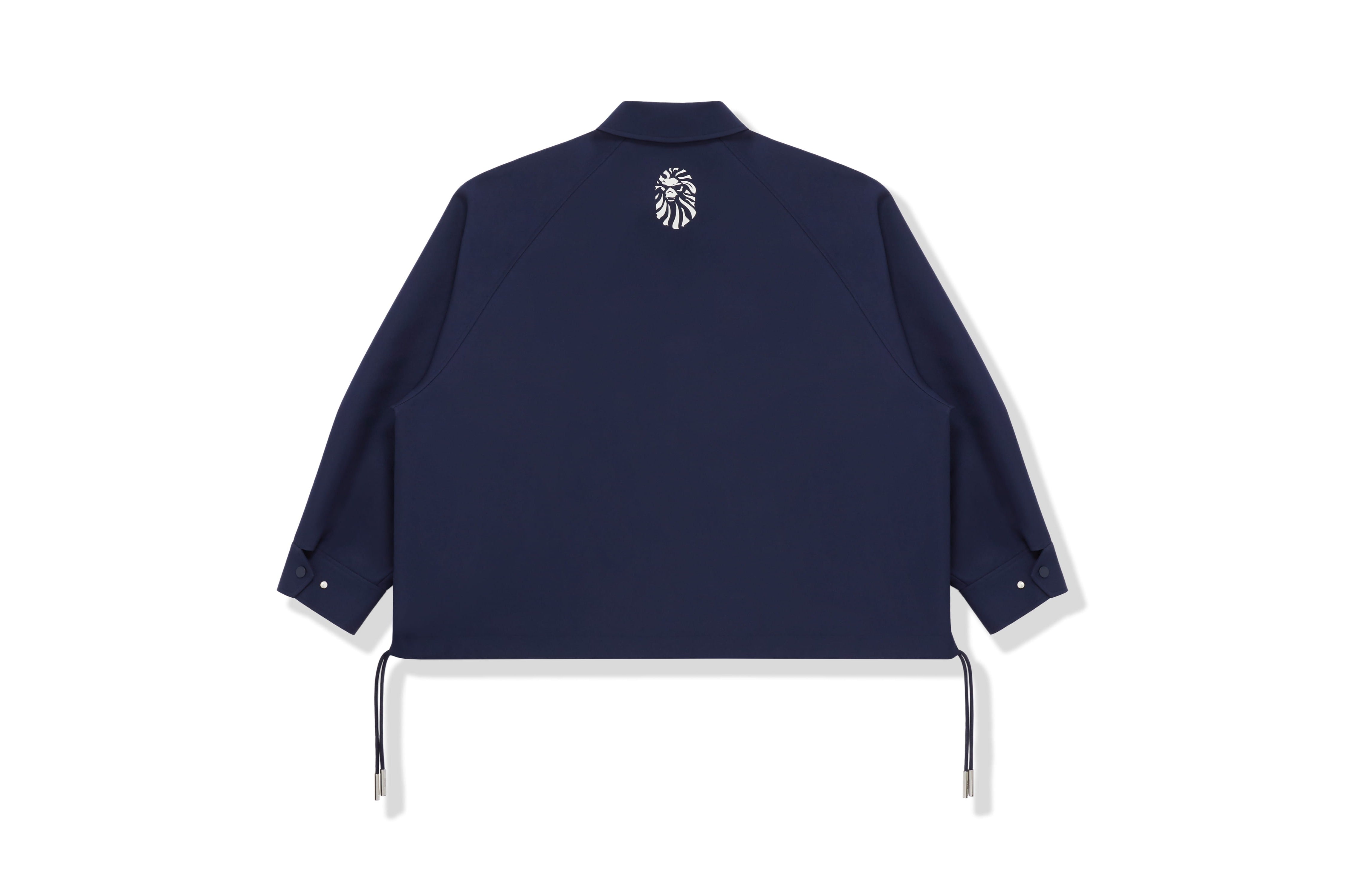 BAPE BLACK OVERSIZED COACH JACKET