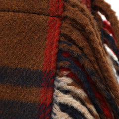 BAPY CHECKED FRINGE TOTE BAG