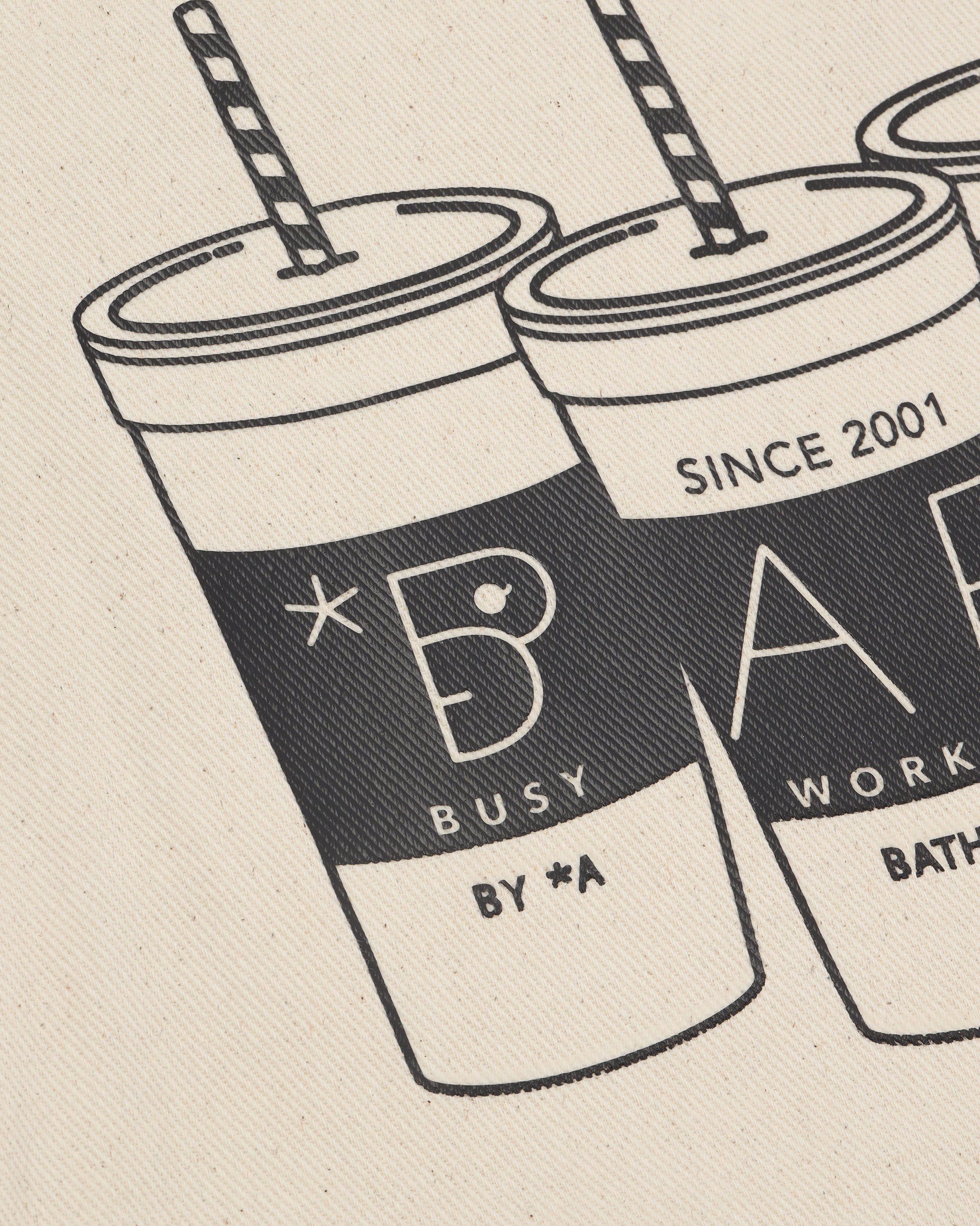 BAPY OVERSIZED CANVAS TOTE BAG