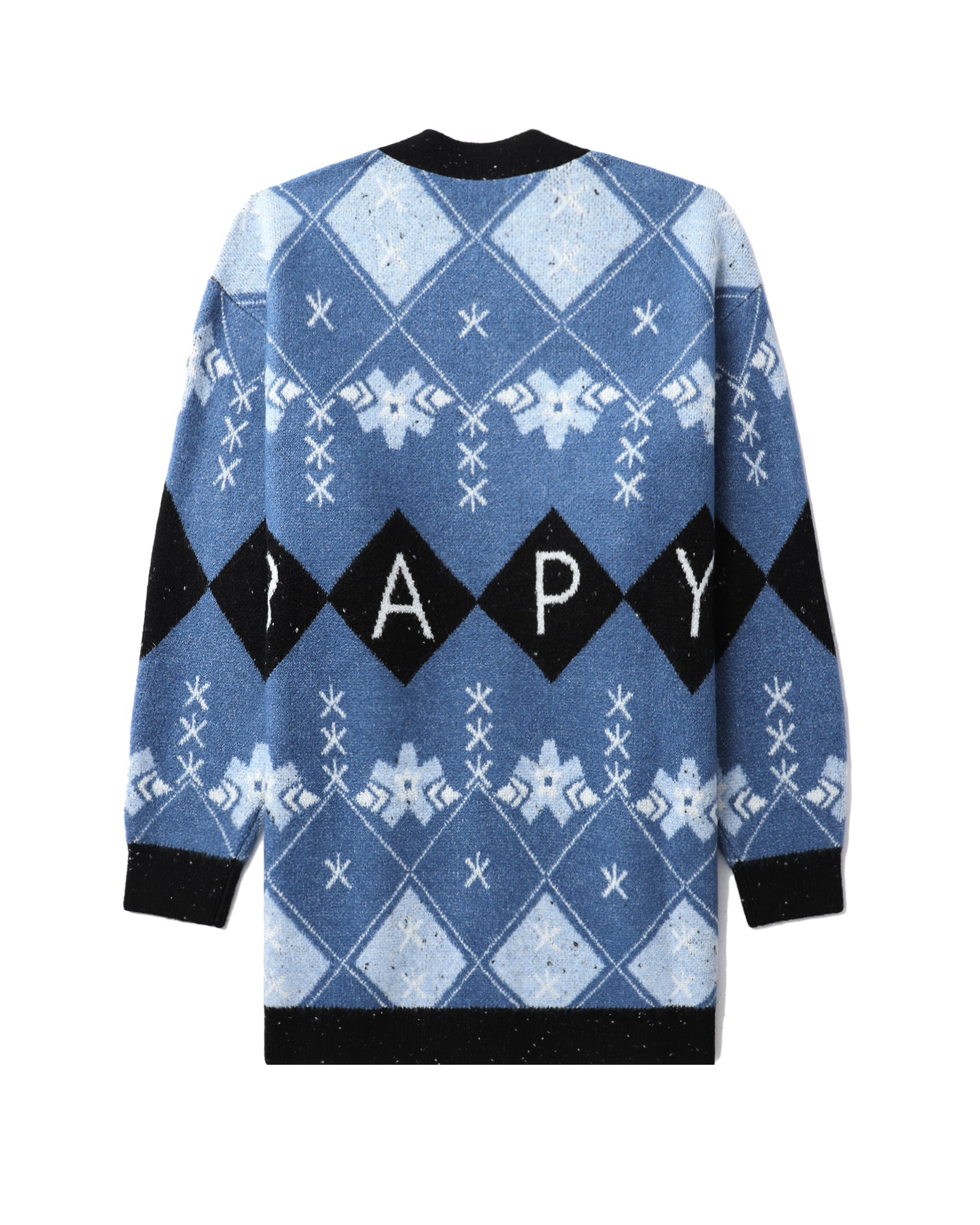 BAPY CHECKED CARDIGAN LADIES