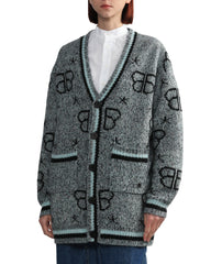 BAPY MONOGRAM CARDIGAN LADIES
