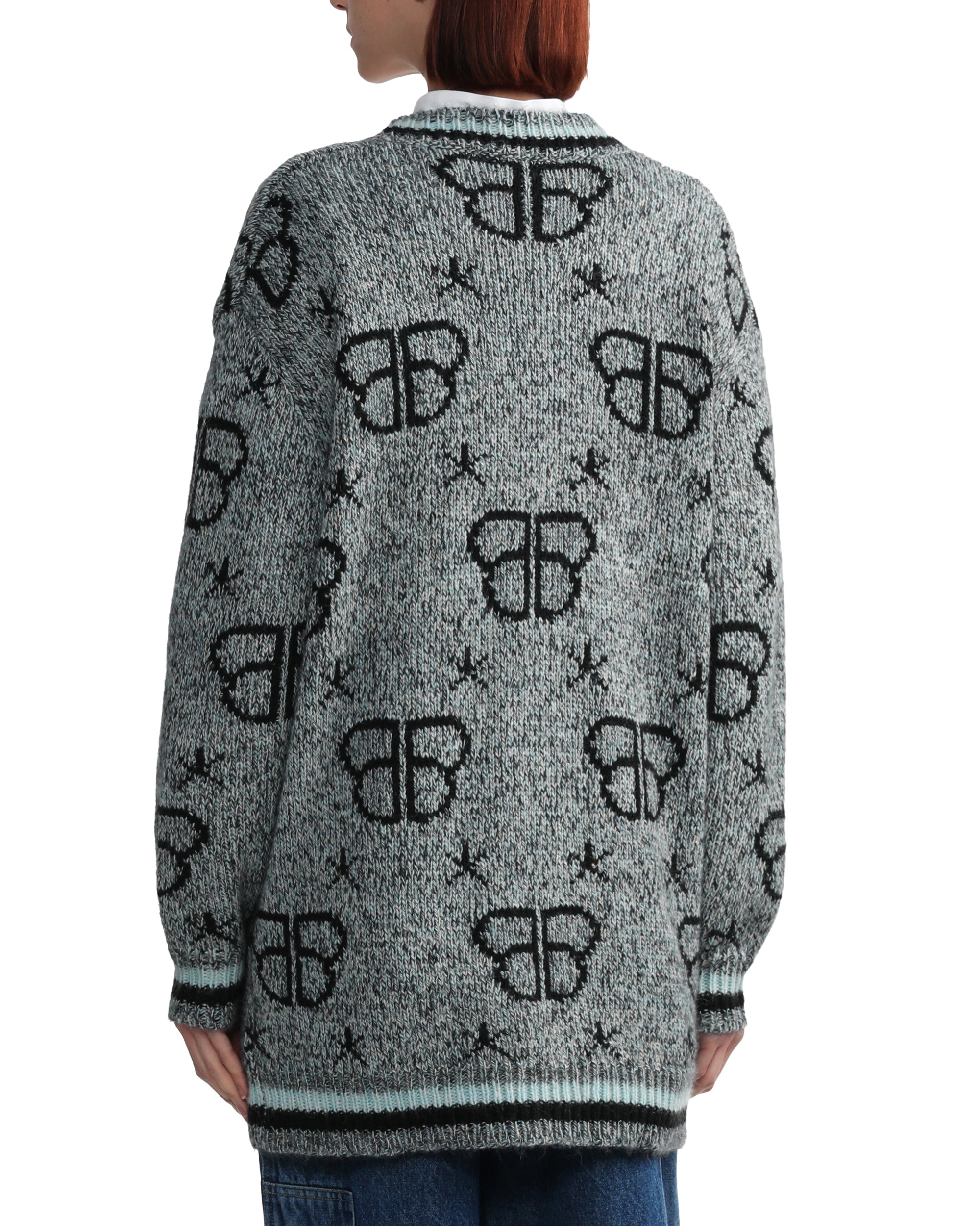 BAPY MONOGRAM CARDIGAN LADIES