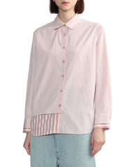 BAPY PINK STRIPES SHIRT LADIES
